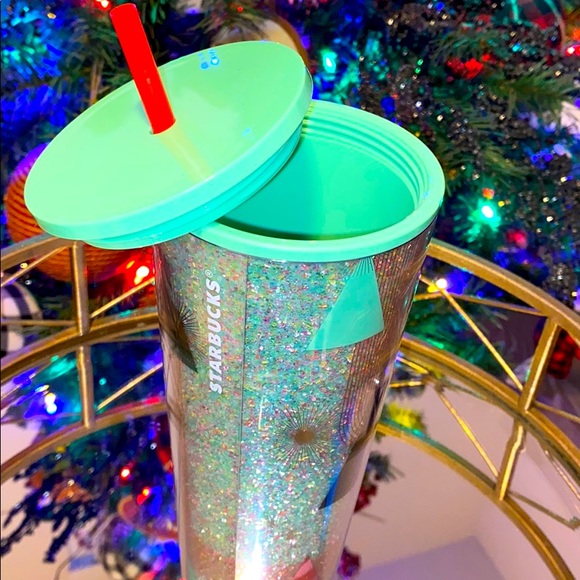 Starbucks Holiday Glitter Christmas Tree Cold Cup - Picture 4 of 6